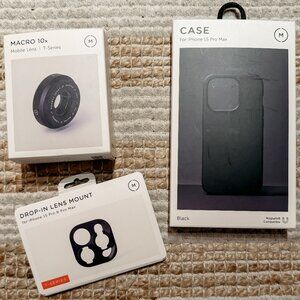 BRAND NEW Moment Macro 10x Mobile Lens, Drop In Lens Mount, iphone 15pro max cas